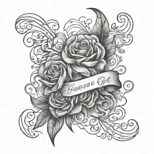 Soft Cursive Saying Forever Your Little Girl