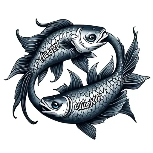 Pisces With The Words Cullen And Brycen