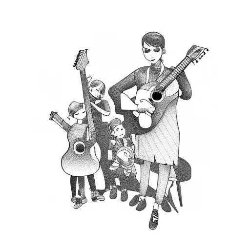 Guitar And Family