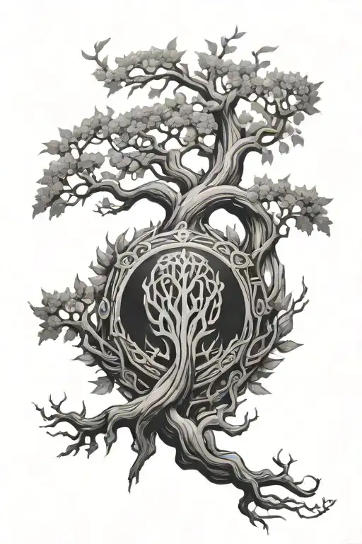 Yggdrasil Shoulder Armor Adorned