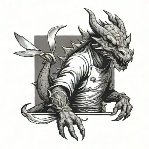 Skyrim Chef Cooking Dragon