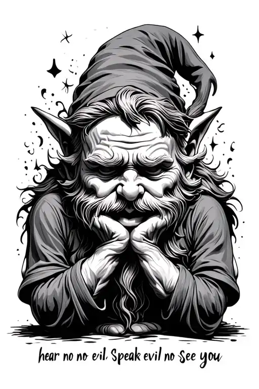 Gnomes Hear No Evil Speak No Evil See You
