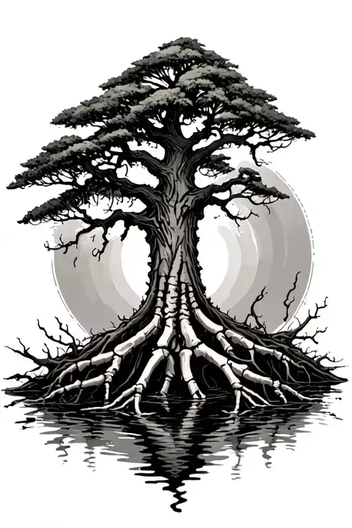 Cypress Tree Swamp Bones For Roots