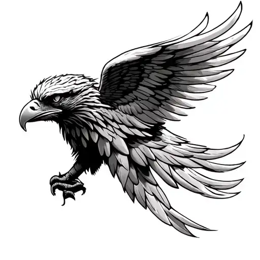 Wing Golden Eagle Left Shoulder