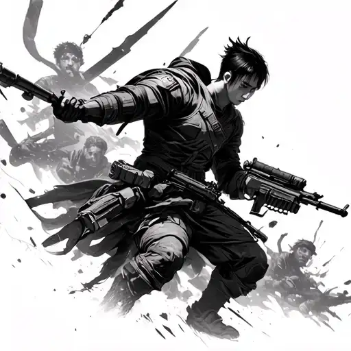 Sun Jin Woo And His Army Of Side Shadows In Combat Mode