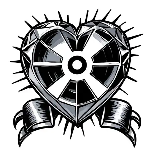 Diamond Shaped Like A Heart Shaped Radioactive Sing