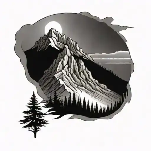 Northwest With Mountians In Background