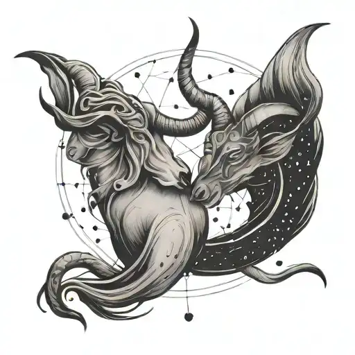 Taurus Pisces Constellation Intertwined