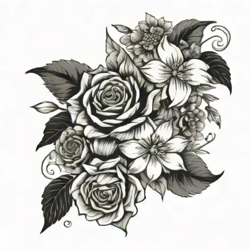 January And October Birth Flower Bouquet