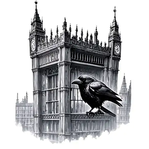 Police London Gun Raven Tower