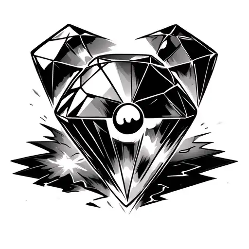 Diamond Surrounded By Radioactive Energy
