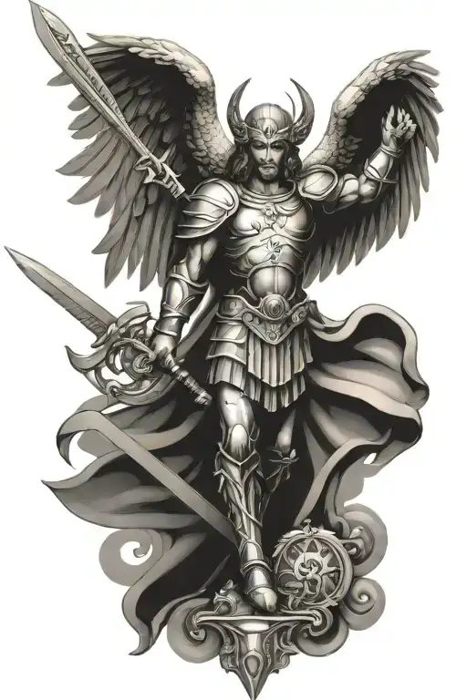 Saint Michael Archangel Michael Sword And Scale Balanced