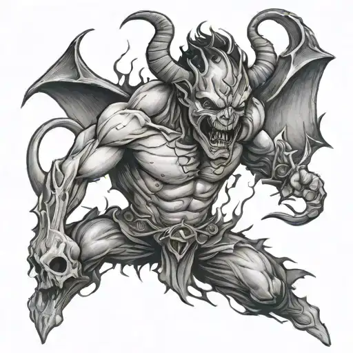 Demon Breaking Outta Cross