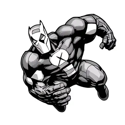 Marvel Comics Minimal Tattoo Design