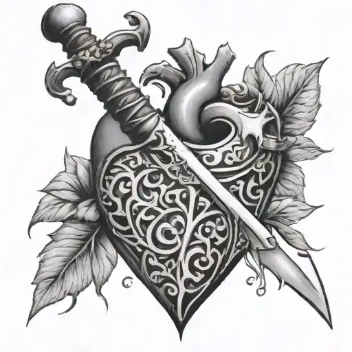 Sword Through A Human Heart