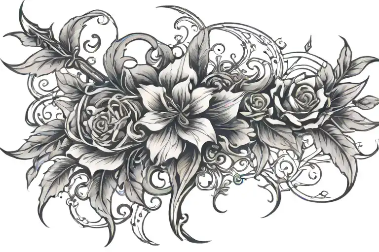 Collarbone Vines And Daggers