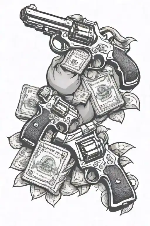Money Bags And Guns