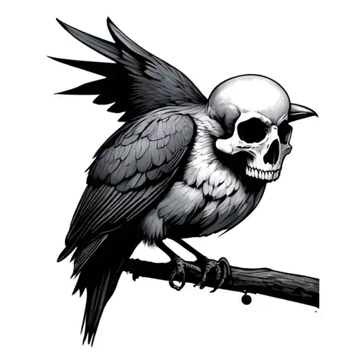 Bird With Skull Inside