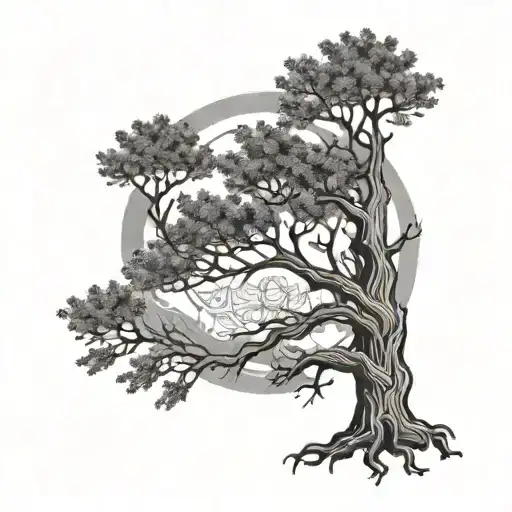 Nordic Tree With Sun