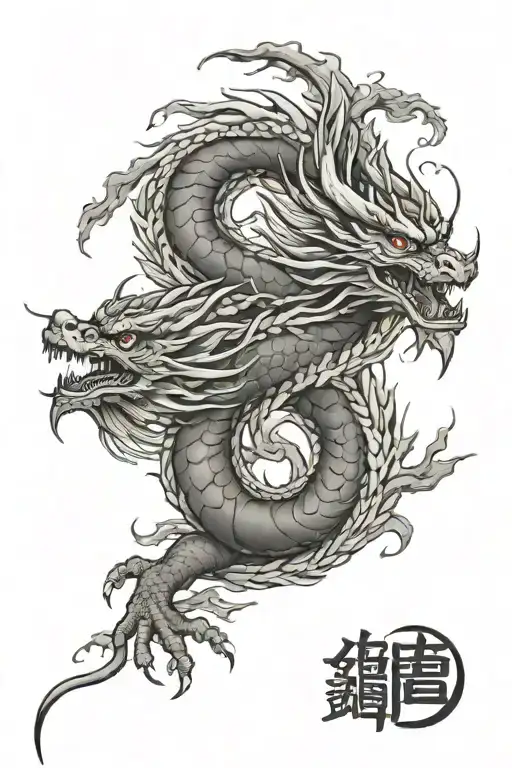 Chinese Sky Dragon Flying