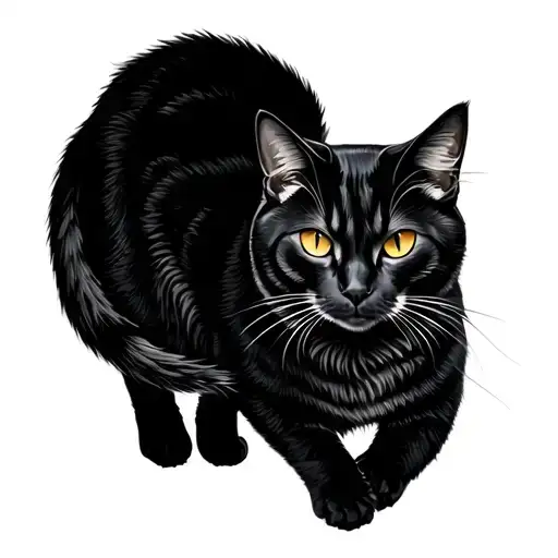 Cat Full Body Silhouette