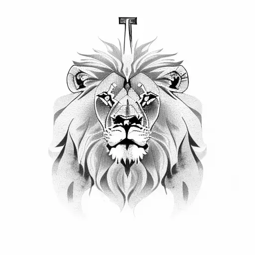 Lion With A Cross Sleeve