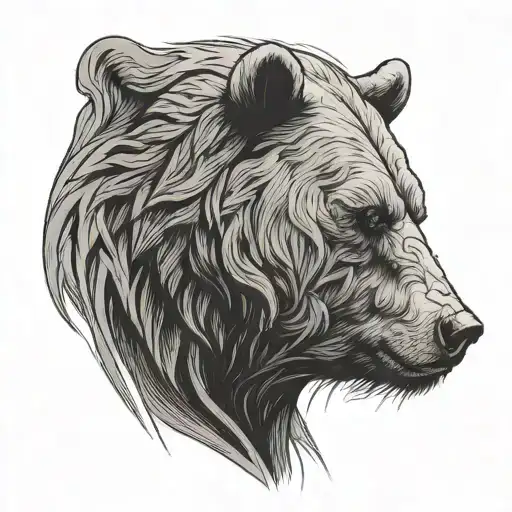 Bear Teaching A Woman To Growl Side View