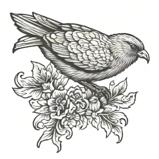 Liverool Bird On Knee Cap