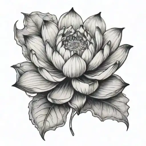 A Lotus Flower Growing In Mud