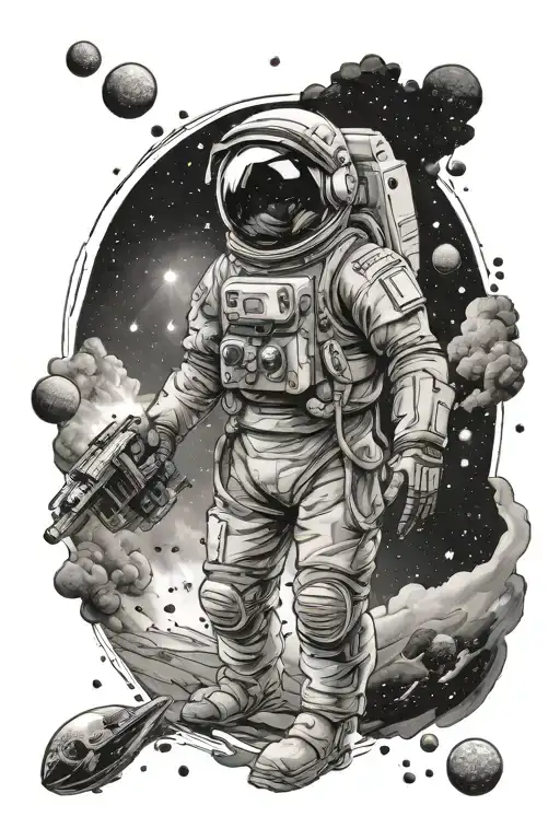 Cosmos With A Space Man