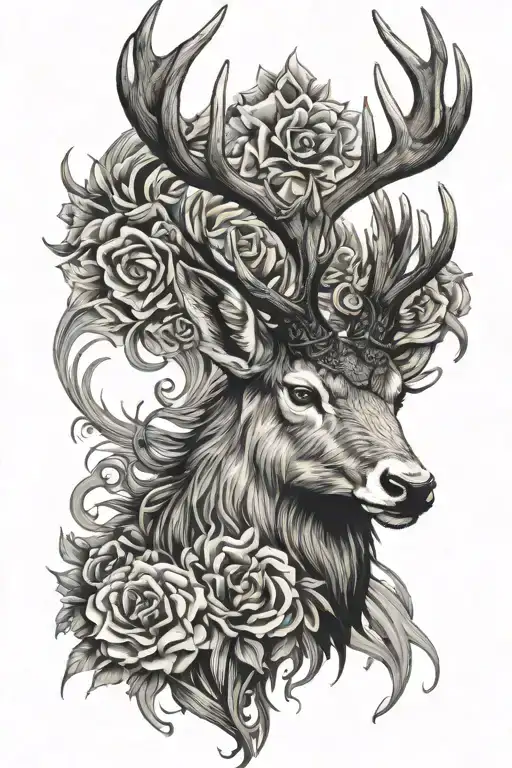 Scottish Stag Surrounded