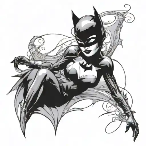 Batman Catwoman Symbol Tattoo Thats Feminine
