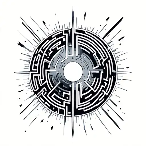 Space Maze Patterns Inside