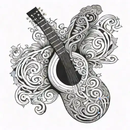 Semi Colon Guitar Intertwined