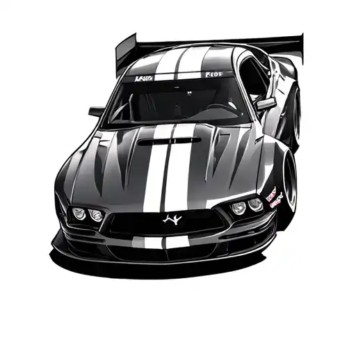 Race Car With Yankee Pinstripes