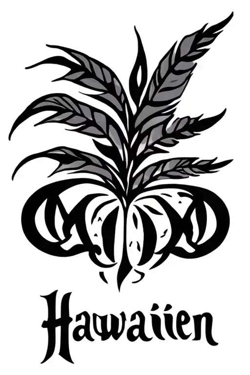 Hawaiian Tribal With Name Inside