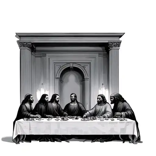 The Last Supper Black People Sitting