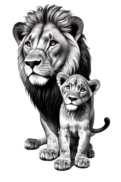 Lion And Cub Austin