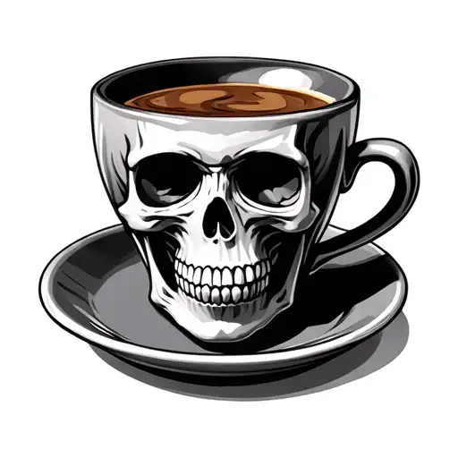 Skull Coffee Cup