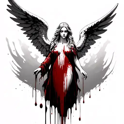 Angel Who Dies With Blood