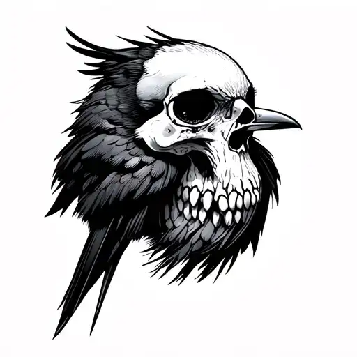 Bird With Skull Inside