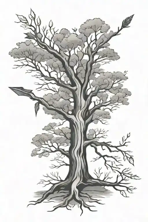 Tree And Arrow