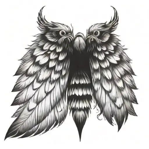 The Word Fly Into A Bird Wing