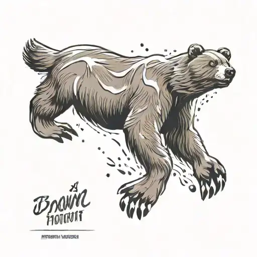 Brown Bear Footprint