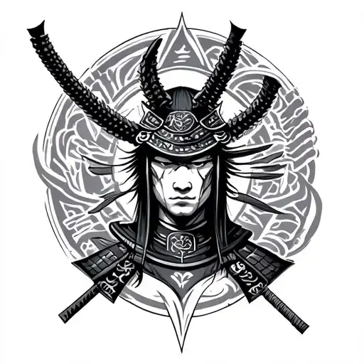 Samurai Gemini Zodiac Sign