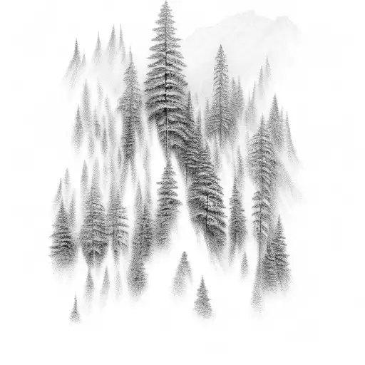 Mountain River Redwoods Waterfall