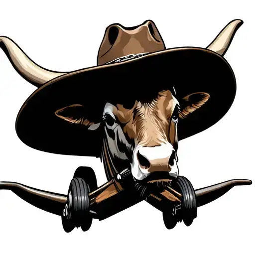 Cowboy Hat Plane Longhorn