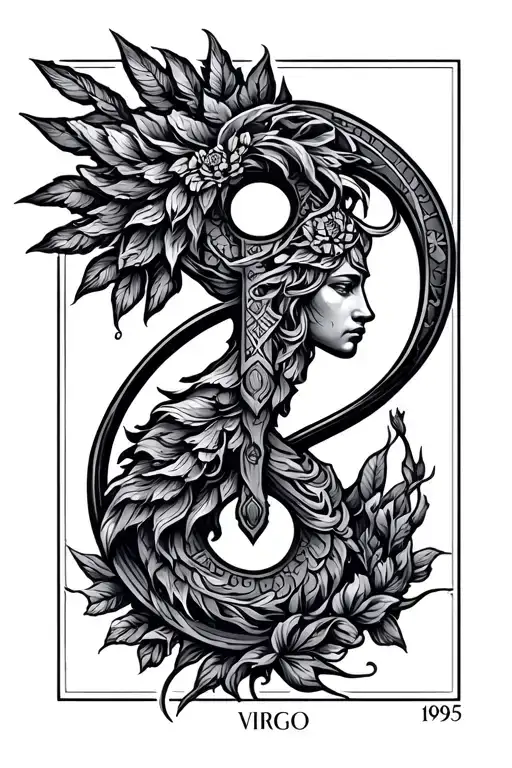 Born 1995 Virgo Symbol