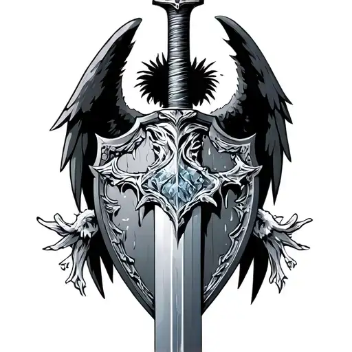 Angel Shield Sword And Ice