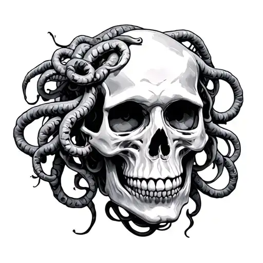 Miniature Skull And Medusa Line